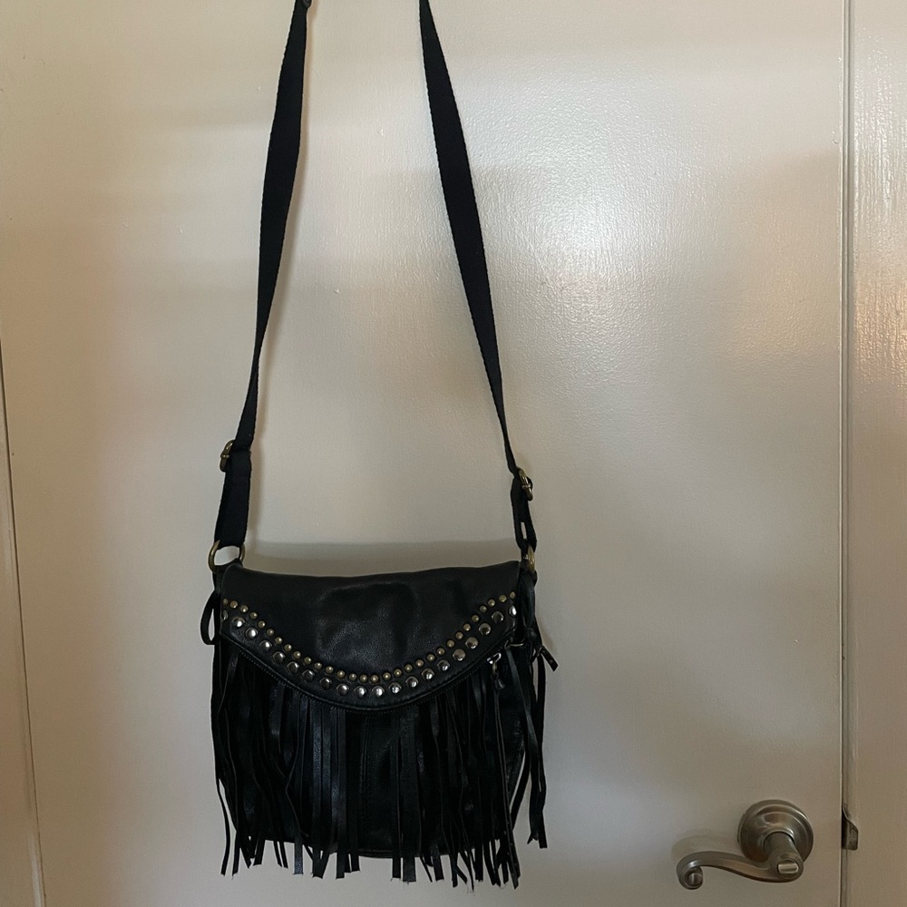 The SAK black leather crossbody bag